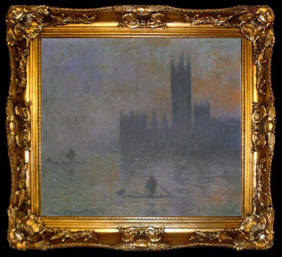 framed  Claude Monet Houses of Parliament,Fog Effect, ta009-2